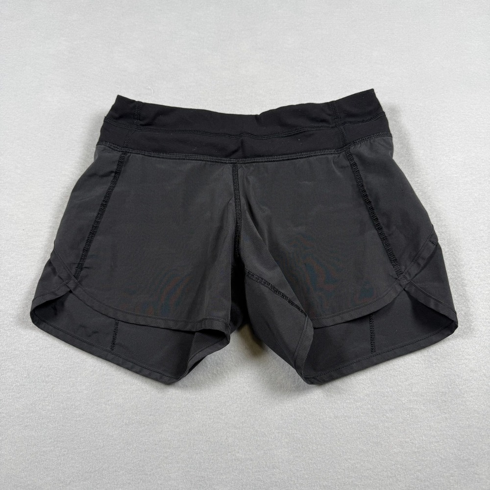 Ivivva Lululemon Girls 10 Rhythmic Run Shorts Black Athletic Sporty Activewear